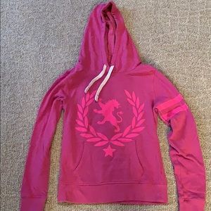 pink hoodie